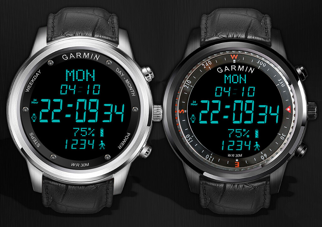 garmin clock