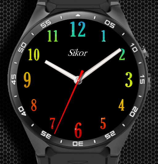 15 minutes watch face made for fun (my own design) Amoled friendly  background and - Original Finow face Engine - Full Android Watch