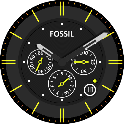 Ok people, here is my update on my long made fossil watch face ...