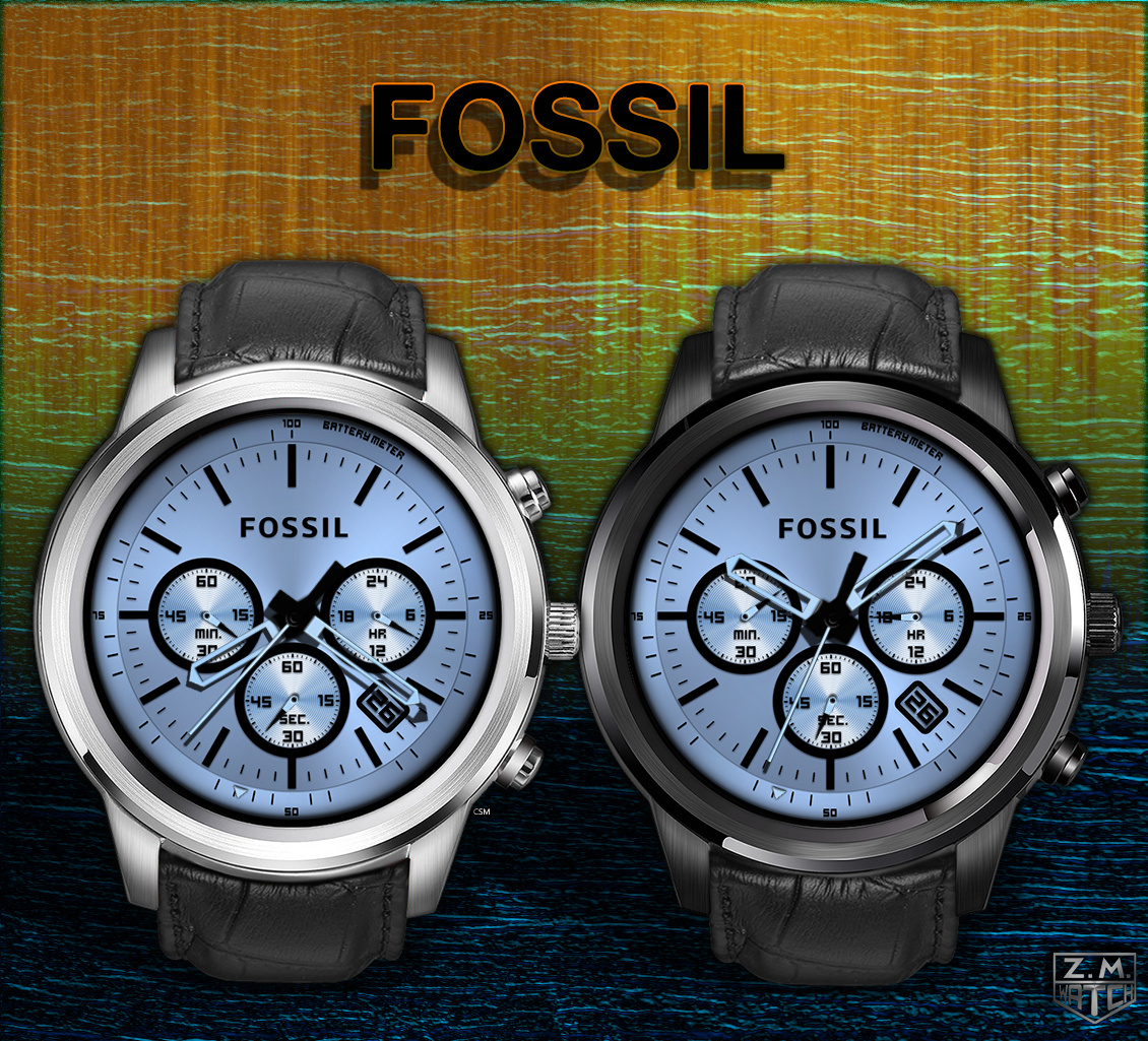 I present my latest clockskin Fossil Coachman inspired by Fossil CH2564  Images created by - Original Finow face Engine - Full Android Watch