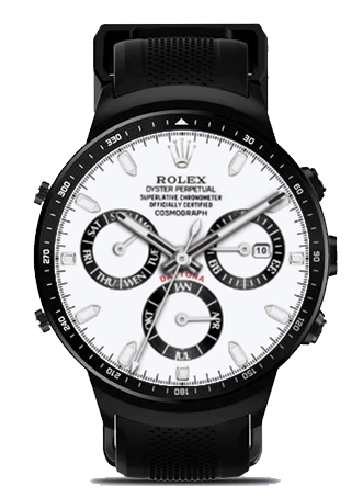 Digital rolex watch online face