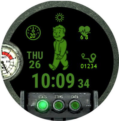 Pipboy watchface (upgraded) Including: - Original Finow face Engine ...