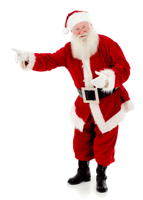 santa-pointing