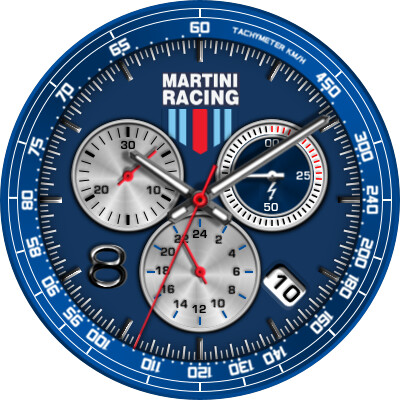 Here is my ClockSkin - MartiniRacing - Round Custom Faces - Full ...