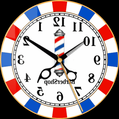 Barber Shop Clock WFD