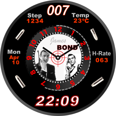 Bond 007_clockface